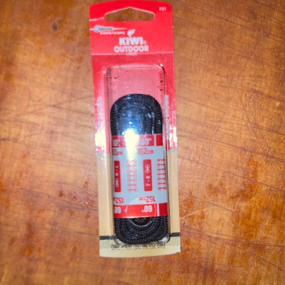 New in Box | KIWI Outdoor Hiking Boot Laces | 60” 152 cm Round Brown Color